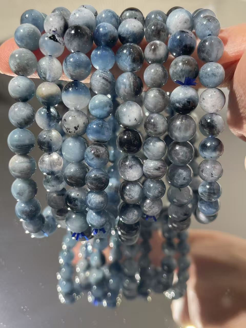 Aquamarin Armband Gradient Blau